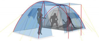 Палатка Canadian Camper GRAND CANYON 4 (серый)