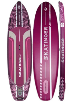 Сапборд Skatinger Leafy Expedition Pink Base