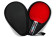 Чехол для теннисной ракетки Start Line (красный, с карманом)