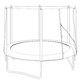 Батут UNIX Line Simple 10 ft Green (outside)