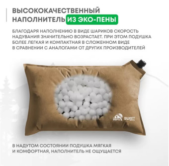 Самонадувающаяся подушка RSP Sweet (Коричневая)