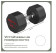 Гантель обрезиненная PROIRON Г1240ОБР (24кг)