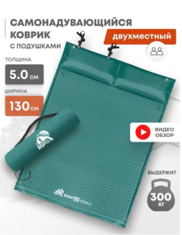 Самонадувающийся коврик RSP Sunny 50 Double (зелёный)
