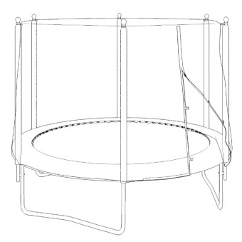Батут UNIX Line Simple 10 ft Color (outside)