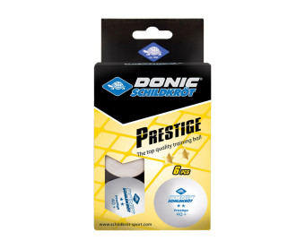 Мячики для н/тенниса DONIC PRESTIGE 2 (40+ 6 штук, белые)