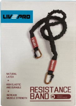 Эспандер эластичный с карабином Livepro LP8401-H