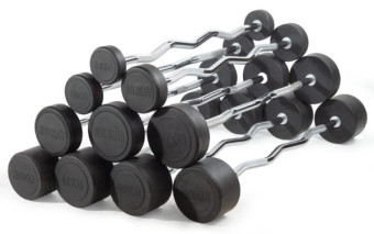 Штанга неразборная с изогнутым грифом VictoryFit VF-DX5300 (30 кг)