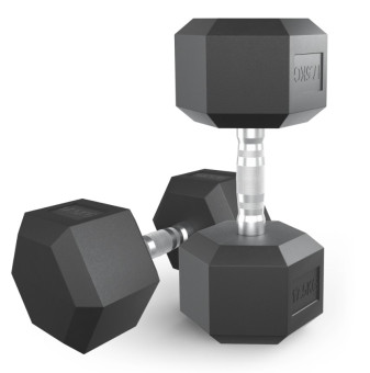 Гантели гексагональные обрезиненные UNIX Fit (17.5 кг, 2 шт)