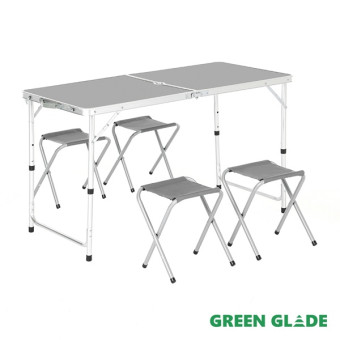 Набор мебели для пикника Green Glade M790-4 (светло-серый)