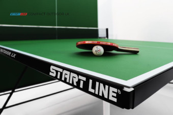 Стол теннисный Start Line Compact-2 LX Всепогодный (Зелёный)