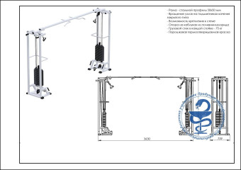 Кроссовер Central Sport Pro, AR084.2х75 (на базе многофункциональной рамы)