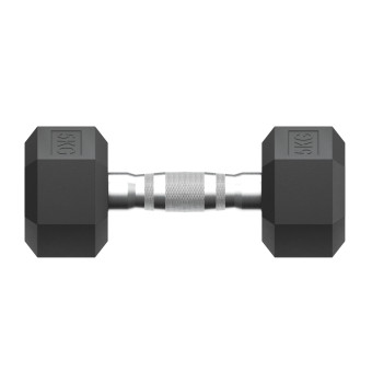 Гантели гексагональные обрезиненные UNIX Fit (5 кг, 2 шт)