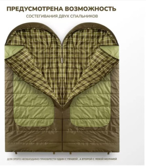 Спальный мешок RSP Chill 200 BIG L (225x100см, молния слева)