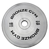 Диск олимпийский BRONZE GYM стальной (15 кг)