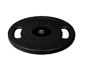 Диск олимпийский Barbell с ручками d51 мм (черный, 15 кг)