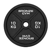Диск олимпийский BRONZE GYM чугунный (10 кг)