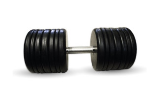 Гантель BARBELL "классик" (с вращающейся ручкой хром, 59 кг)
