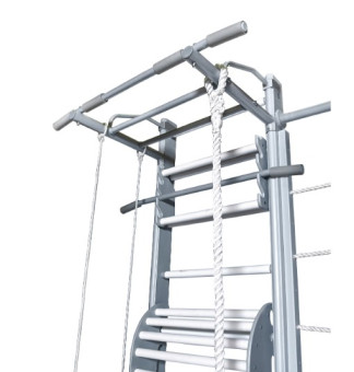 Детский спортивный комплекс PERFETTO SPORT PS-127 Scala in legno con rete 1 (grigio)