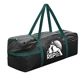 Сумка RSP Duffel M для палатки и снаряжения (60x20x20см, чёрная с зеленой стропой)