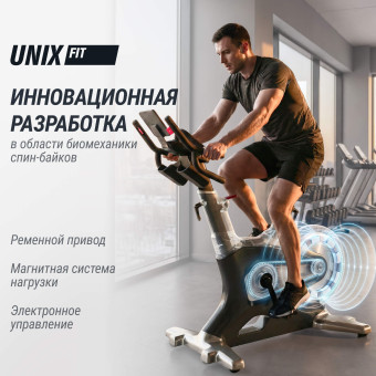 Велотренажер Спин-байк UNIX Fit SB-990 PRO (черный)