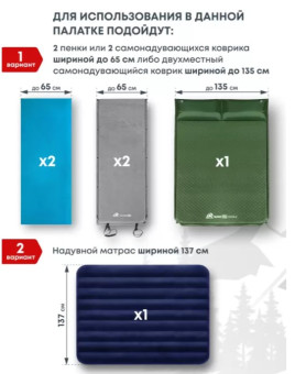 Палатка 2-местная RSP Krewl 2 (синий)