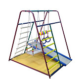 Детский спортивный комплекс Вертикаль Весёлый Малыш MINI, горка, мягкий бортик