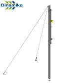 Стойки волейбольные на растяжках Dinamika ZSO-002777 (серый)