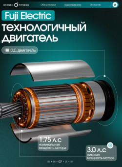 Беговая дорожка домашняя OXYGEN FITNESS STRIDE (черный)