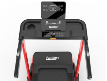 Электрическая беговая дорожка Sundays Fitness Middle Line T7F Plus (черный/красный)