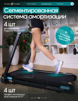 Беговая дорожка домашняя OXYGEN FITNESS SPEEDWAY