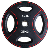 Диск для штанги Smith PUWP12-25 (полиуретановый, 25кг)
