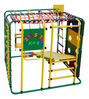 Детский спортивный комплекс Формула здоровья Кубик У Плюс (синий-радуга)