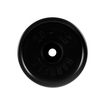 Диск олимпийский Barbell d51 мм (черный, 50 кг)