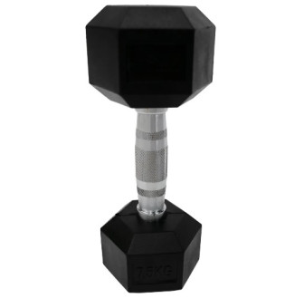 Набор гексагональных обрезиненных гантелей BRONZE GYM (2.5-25 кг)