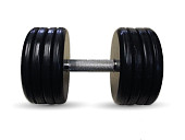 Гантель BARBELL "классик" (с вращающейся ручкой хром, 47 кг)