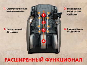 Массажное кресло FUJIMO KENKO, Business Edition (графит)
