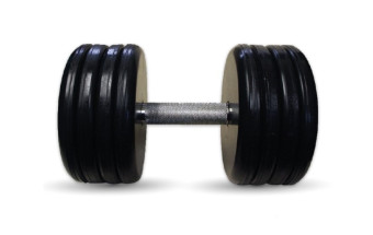 Гантель BARBELL "классик" (с вращающейся ручкой хром, 48 кг)