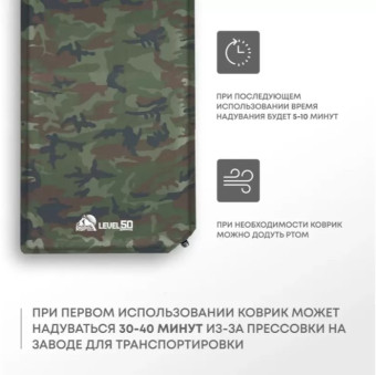 Самонадувающийся коврик RSP Level 50