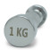 Гантели UNIX Fit PRO круглые, хромированные (1 кг, 2 шт)