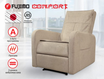 Кресло-реклайнер механический с массажем FUJIMO COMFORT CHAIR (Ваниль)