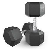 Гантели гексагональные обрезиненные UNIX Fit (30 кг, 2 шт)
