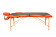 Массажный стол Atlas Sport складной 2-с деревянный 70 см. + сумка (черно-оранжевый)