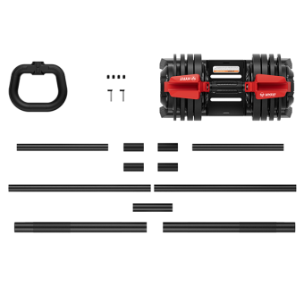 Набор регулируемый штанга+гантель+гиря HYFIT (24 кг)