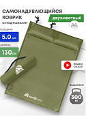 Самонадувающийся коврик RSP Sunny 50 Double (оливково-зелёный)