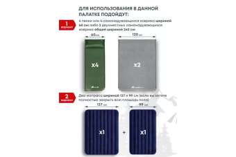Палатка 4-местная RSP Krewl 4 (синий)