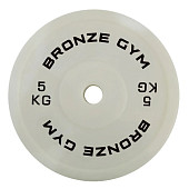 Диск олимпийский BRONZE GYM тренировочный (5 кг)