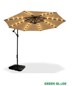 Зонт садовый Green Glade 8013 с LED подсветкой на солнечной батарее