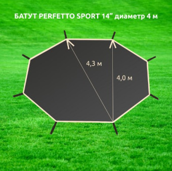 Солнцезащитный тент для батута 14 Perfetto Sport PS-014