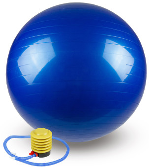 Мяч гимнастический фитбол Atlas Sport с насосом 65 см (синий)