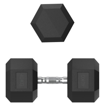 Гантели гексагональные обрезиненные UNIX Fit (40 кг, 2 шт)
